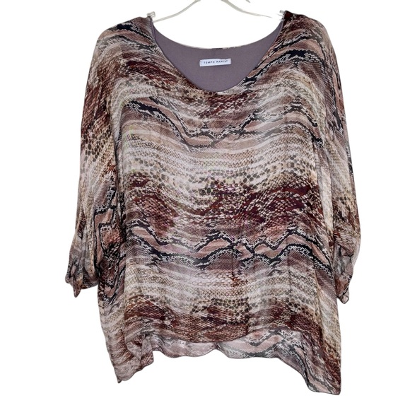 Tempo Paris Tops - Tempo Paris Made In Italy Sheer‎ Boho Top